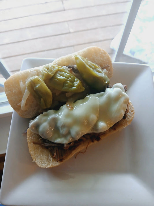 Slow Cooker Drip Beef Sandwiches